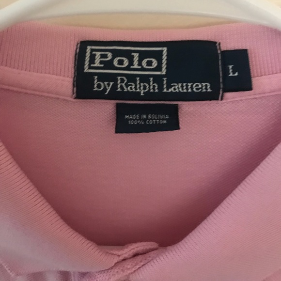 Polo by Ralph Lauren Pink Polo Shirt Men’s Large - Picture 2 of 3